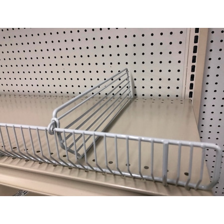 Trion 3 in. H X 1/2 in. W X 16 in. L Powder Coated Gray Shelving Unit, PK20 T316.GREY